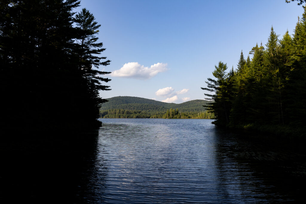 We stayed at Buck Pond Campground before climbing Loon Lake Mountain.